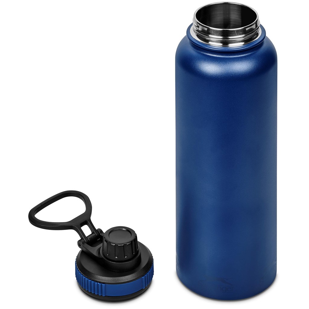 Slazenger Hooper Stainless Steel Vacuum Water Bottle - 1.2 Litre - Navy