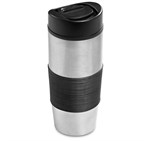 Ridge Stainless Steel & Plastic Double-Wall Tumbler - 450ml Black