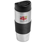 Ridge Stainless Steel & Plastic Double-Wall Tumbler - 450ml Black