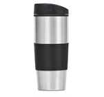 Ridge Stainless Steel & Plastic Double-Wall Tumbler - 450ml Black