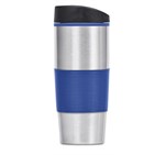 Ridge Stainless Steel & Plastic Double-Wall Tumbler - 450ml Blue