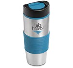 Ridge Stainless Steel & Plastic Double-Wall Tumbler - 450ml Turquoise