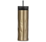Serendipio Fire & Ice Stainless Steel & Plastic 2-In-1 Tumbler - 435ml DW-6975_DW-6975-GD-STRAIGHT-02-NO-LOGO