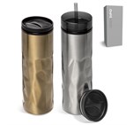 Serendipio Fire & Ice Stainless Steel & Plastic 2-In-1 Tumbler - 435ml DW-6975_DW-6975-NO-LOGO