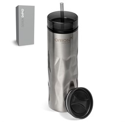 promo: Serendipio Fire & Ice Stainless Steel & Plastic 2 In 1 Tumbler 435ml Silver (Silver)!