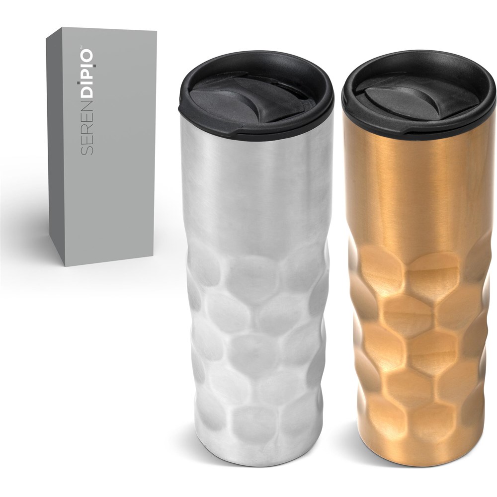 Serendipio Meteor Stainless Steel & Plastic Double-Wall Tumbler - 450ml