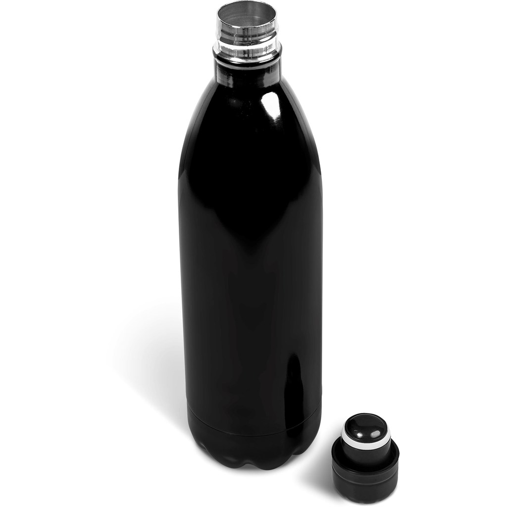 Serendipio Atlantis Stainless Steel Vacuum Water Bottle - 1 Litre - Black