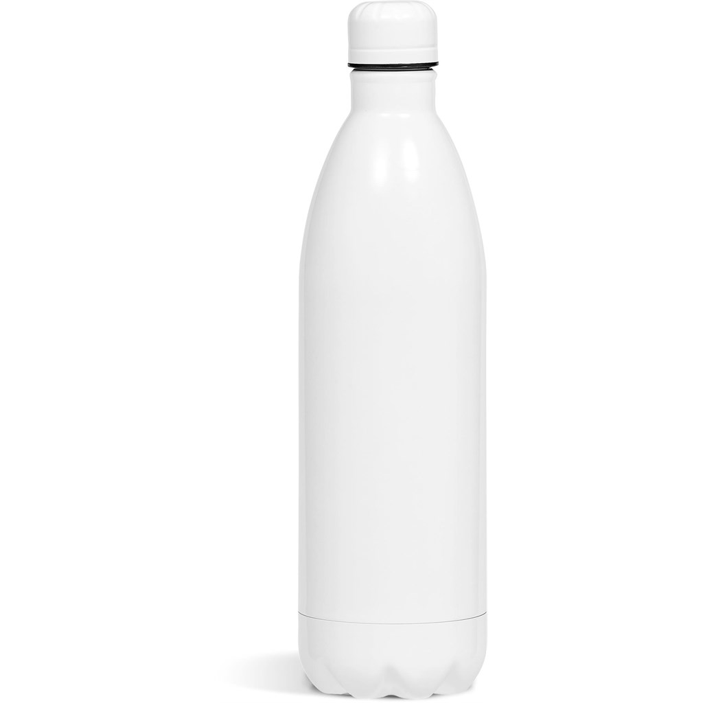 Serendipio Atlantis Stainless Steel Vacuum Water Bottle - 1 Litre - Solid White