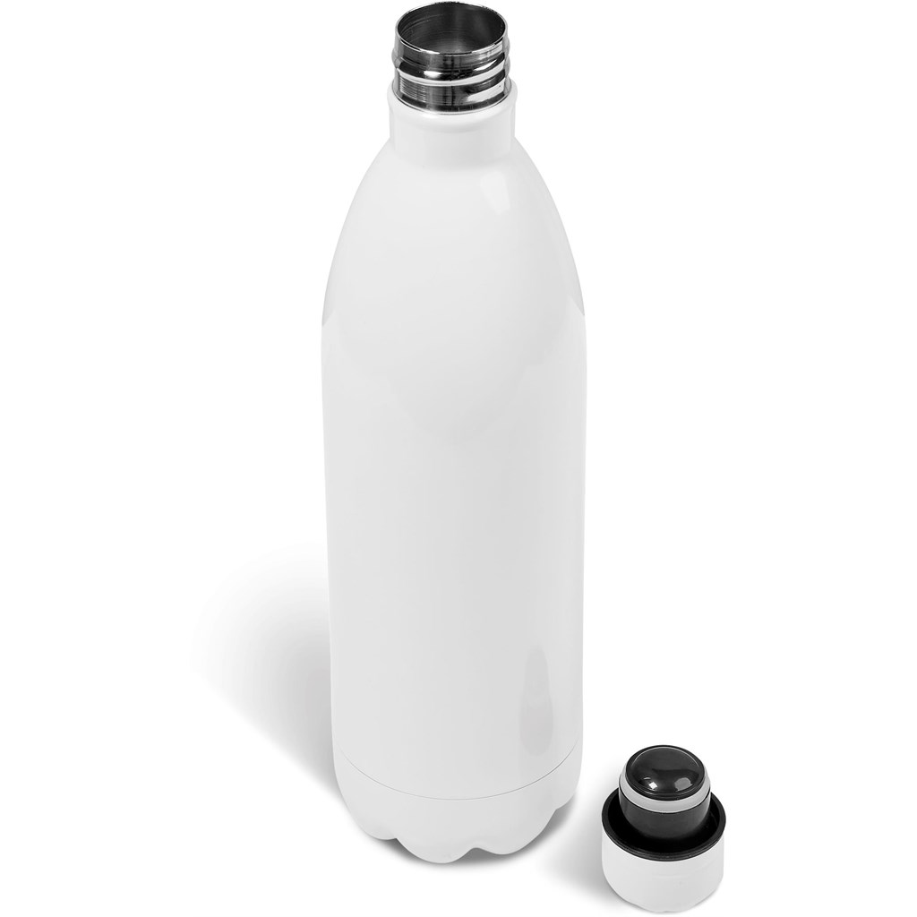 Serendipio Atlantis Stainless Steel Vacuum Water Bottle - 1 Litre - Solid White