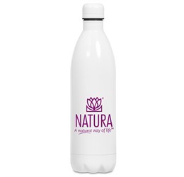promo: Serendipio Atlantis Stainless Steel Vacuum Water Bottle 1 Litre Solid White (Solid White)!