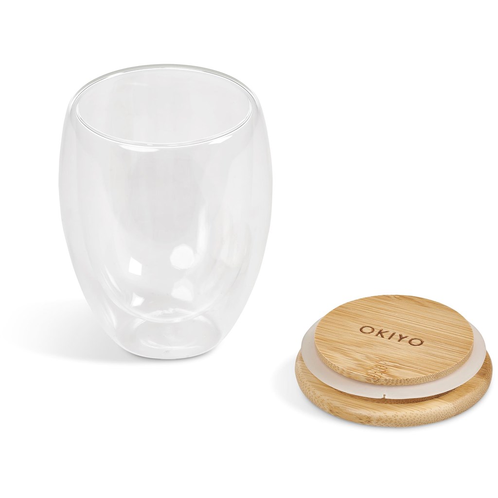 Okiyo Moco Double-Wall Glass Cup - 350ml