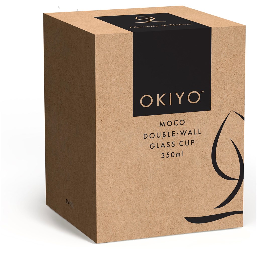 Okiyo Moco Double-Wall Glass Cup - 350ml