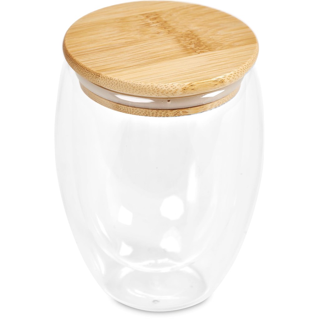 Okiyo Moco Double-Wall Glass Cup - 350ml