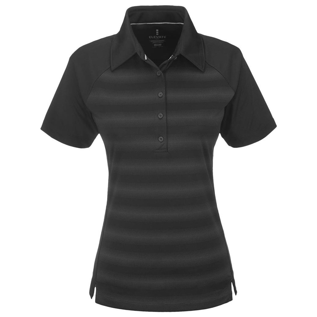 Ladies Shimmer Golf Shirt - Black