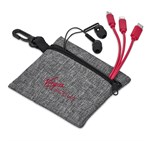 Altitude Zenia Earbuds & Tri-Cable Set Red