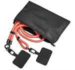 Altitude Fusion Crossbody & Wrist Phone Strap Set in Pouch Coral