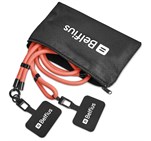 Altitude Fusion Crossbody & Wrist Phone Strap Set in Pouch Coral