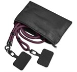 Altitude Fusion Crossbody & Wrist Phone Strap Set in Pouch Maroon