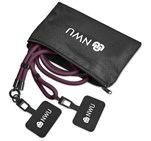 Altitude Fusion Crossbody & Wrist Phone Strap Set in Pouch Maroon