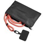 Altitude Resort Crossbody Phone Strap in Pouch Coral