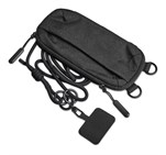 Altitude Glam Recycled PET Crossbody Bag & Phone Strap Black