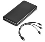 Kingpin Black 10 Compact Power Bank -  10,000mAh Black