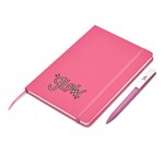 Query Notebook & Pen Set Pink