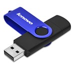 Shuffle Gyro Black Flash Drive – 8GB Blue