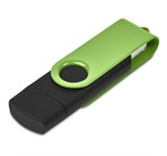 Shuffle Gyro Black Flash Drive – 8GB Lime