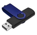 Shuffle Gyro Black Flash Drive – 8GB Navy