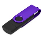 Shuffle Gyro Black Flash Drive – 8GB Purple