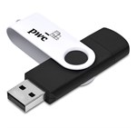 Shuffle Gyro Black Flash Drive – 8GB Solid White