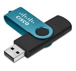 Shuffle Gyro Black Flash Drive – 8GB Turquoise