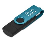 Shuffle Gyro Black Flash Drive – 8GB Turquoise