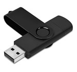 Shuffle Gyro Black Flash Drive – 32GB Black