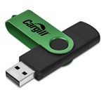 Shuffle Gyro Black Flash Drive – 32GB Green