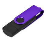 Shuffle Gyro Black Flash Drive – 32GB Purple