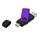 Shuffle Gyro Black Flash Drive – 32GB Purple