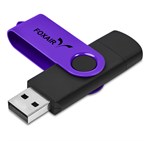 Shuffle Gyro Black Flash Drive – 32GB Purple