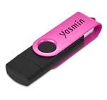 Shuffle Gyro Black Flash Drive – 32GB Pink