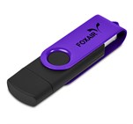 Shuffle Gyro Black Flash Drive – 32GB Purple