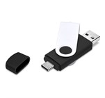 Shuffle Gyro Black Flash Drive – 32GB Solid White