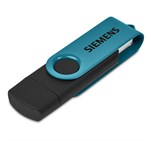 Shuffle Gyro Black Flash Drive – 32GB Turquoise