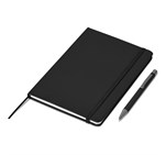 Hibiscus Notebook & Pen Set Black