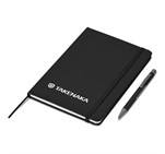 Hibiscus Notebook & Pen Set Black