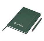 Hibiscus Notebook & Pen Set Dark Green