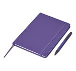 Hibiscus Notebook & Pen Set Purple
