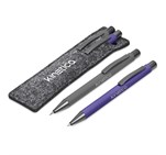 Omaha Ball Pen & Pencil Set Purple
