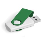 Axis Gyro White Flash Drive - 32GB Green