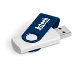 Axis Gyro White Flash Drive - 32GB Navy